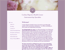 Tablet Screenshot of cochisedigestivehealthcenter.com